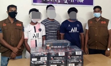 মুন্সিগঞ্জে ১৬৮ ক্যান বিয়ারসহ তিন ছাত্রলীগকর্মী আটক