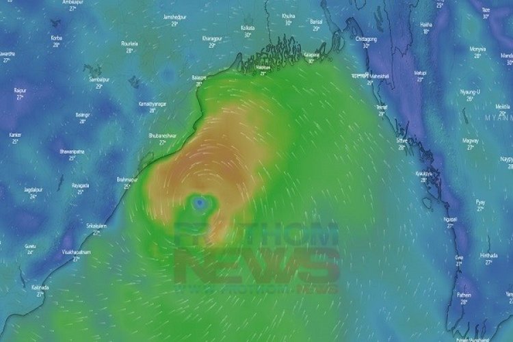 গুলাবের প্রভাবে সাগর উত্তাল, ২ নম্বর সংকেত