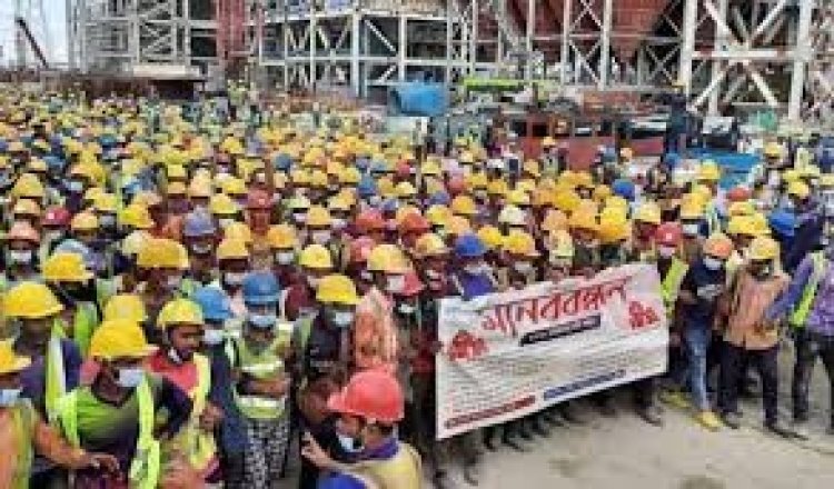 ৭ দাবিতে বরগুনায় তাপবিদ্যুৎ কেন্দ্রের শ্রমিকদের কর্মবিরতি ঘোষণা