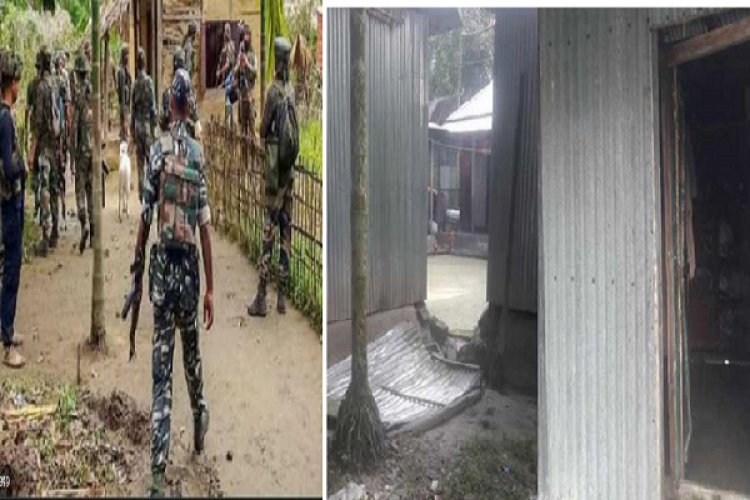 বাংলাদেশের ফুলবাড়ী সীমান্তে ঢুকে বাড়িতে হামলা বিএসএফের