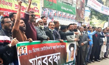 মানিকগঞ্জে ‘ভোটাধিকার হরণ দিবস’ পালন করেছে বিএনপি