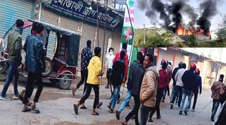 কিশোরগঞ্জে ফুল দেওয়া নিয়ে আ.লীগের দুই গ্রুপের সংঘর্ষ