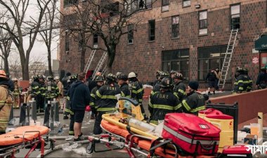নিউইয়র্কে বহুতল ভবনে অগ্নিকাণ্ডে নয় শিশুসহ নিহত ১৯