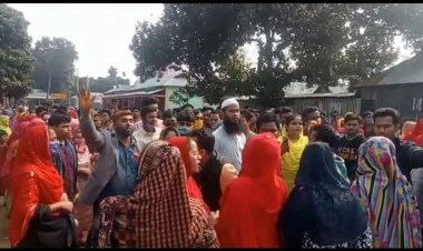 ভালুকায় শ্রমিক ছাঁটাই ও নির্যাতনের  প্রতিবাদে বিক্ষোভ