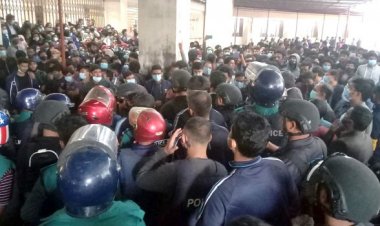 শিক্ষার্থীদের আন্দোলনে উত্তাল শাবিপ্রবি, অবরুদ্ধ ভিসি