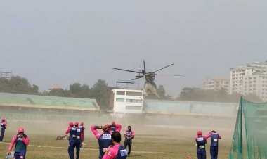  মাশরাফি-তামিমদের অনুশীলনে হঠাৎ হেলিকপ্টার