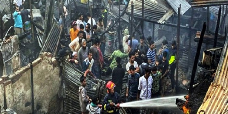 কাপ্তান বাজারে ভয়াবহ আগুন: নিহত ১