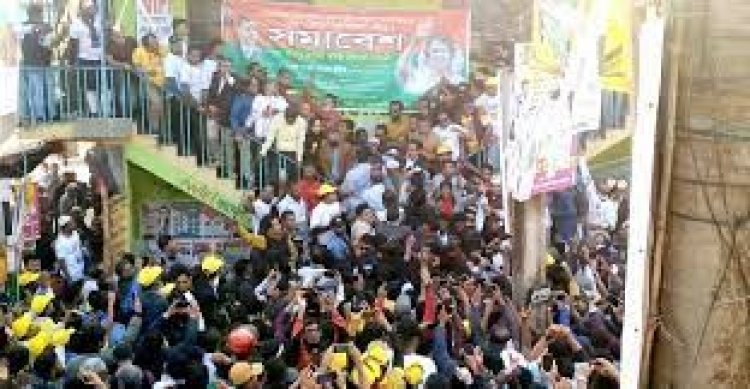 পুলিশের বাধা সত্ত্বেও ব্রাহ্মণবাড়িয়ায় সমাবেশ করছে বিএনপি