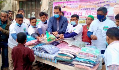 পল্লবীতে এতিমদের মাঝে স্বেচ্ছাসেবক দলের শীতবস্ত্র ও খাবার বিতরণ