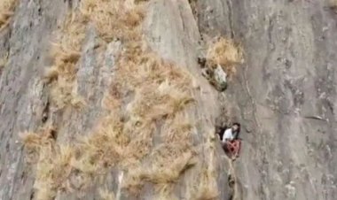 পাহাড়ের ভাজে আটকে পড়া যুবক দুই দিন পর উদ্ধার