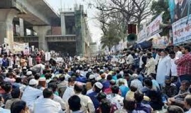 প্রেস ক্লাবের সামনে বিএনপির সমাবেশে জনতার ঢল