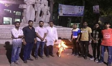 ডিএমপি কমিশনারের কুশপুত্তলিকা দাহ করল ঢাবি ছাত্রদল