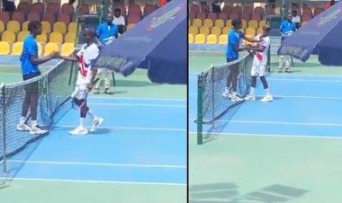 টেনিস কোর্টে প্রতিপক্ষকে কষিয়ে থাপ্পড়