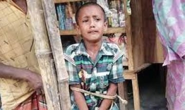চুরির অপবাদে খুঁটির সঙ্গে বেঁধে শিশুকে নির্যাতন