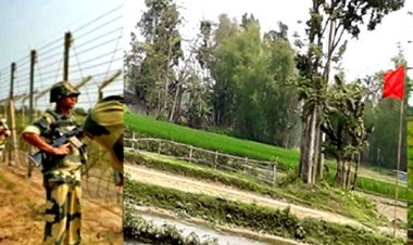 ফুলবাড়ী সীমান্তে রাস্তার কাজ বন্ধ করে দিল বিএসএফ