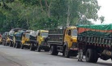 দৌলতদিয়ায় নদী পারাপারের অপেক্ষায় ৩ কিমি গাড়ির সারি