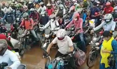 ঈদযাত্রায় শিমুলিয়ায় মোটরসাইকেলের ঢল