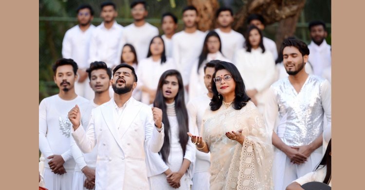 বন্যা-স্বপ্নীলসহ অর্ধশত শিল্পীর কণ্ঠে ‘মঙ্গলবারতা’