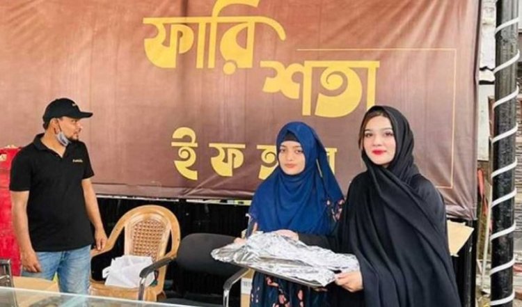 ইফতার বিক্রি করছেন নায়িকা মাহি