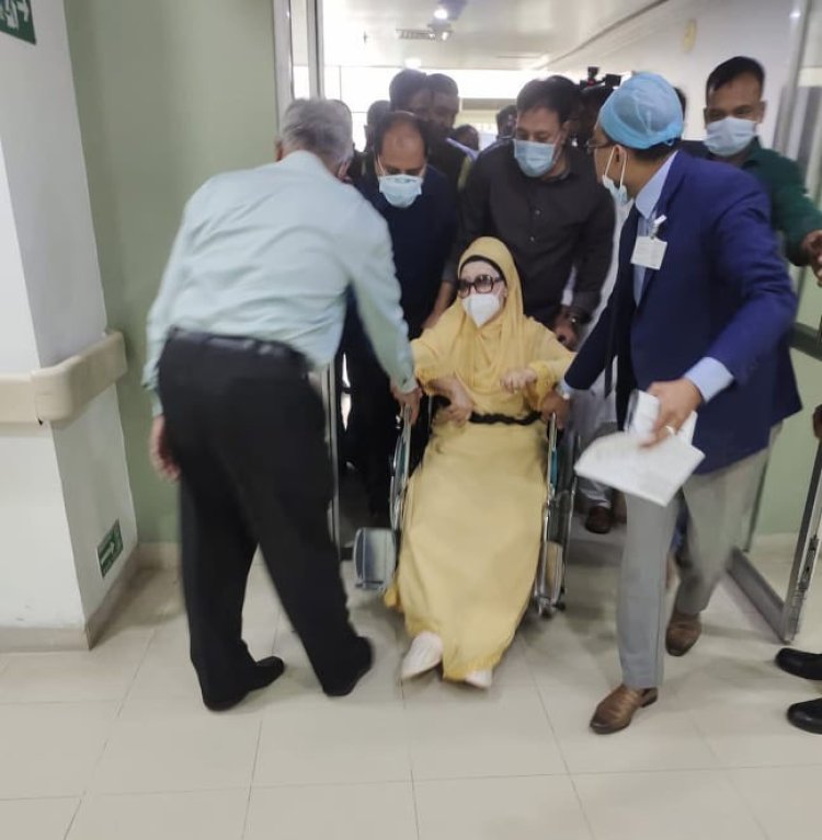 স্বাস্থ্য পরীক্ষা শেষে বাসায় খালেদা জিয়া