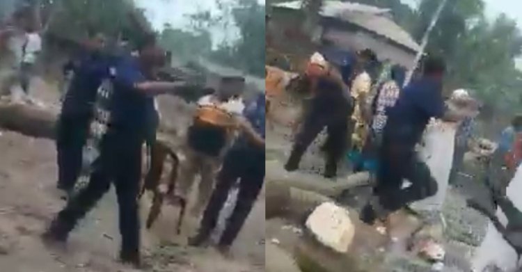 শেরপুরে পুলিশের সামনে দিনমজুরকে কুপিয়ে হত্যা