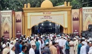 দুই বছর পর জাতীয় ঈদগাহে ঈদের প্রধান জামাত অনুষ্ঠিত