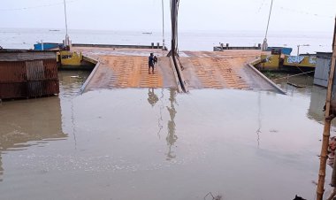 হঠাৎ ডুবে গেছে দৌলতদিয়া ফেরিঘাট, আটকা পড়েছে শতাধিক যান