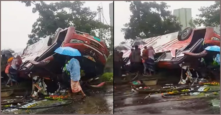 মিরসরাইয়ে বাস উল্টে নিহত ২