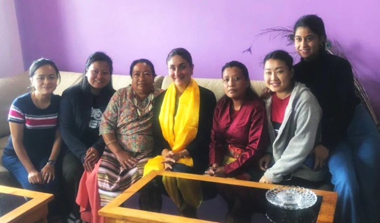 কারিনাকে সংবর্ধনা দিলেন পাহাড়িরা