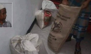 ভোলায় ব্যবসায়ীর বসতঘরে মিলল ১৫ মণ সরকারি চাল