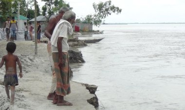 তিস্তার পানি বিপৎসীমা ছুঁইছুঁই: তিস্তার চর এলাকা প্লাবিত