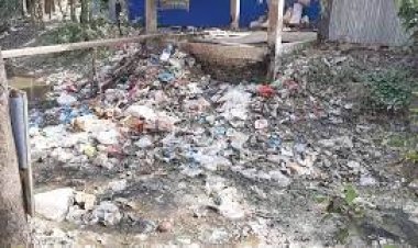 আবর্জনায় ভরাট হচ্ছে বামনসুন্দর খাল