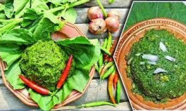 গরম ভাতে লাউশাক ভর্তা