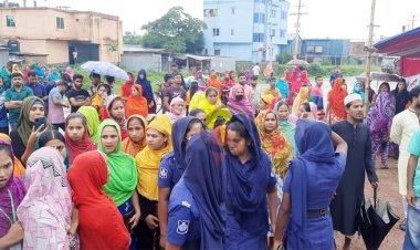 কারখানায় কর্মরত শ্রমিকের মৃত্যু, গাজীপুরে বিক্ষোভ-ভাঙচুর