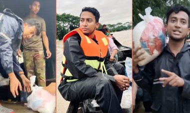  অসুস্থ শরীর নিয়েই সিলেটে ত্রাণ দিয়ে যাচ্ছেন তাশরীফ