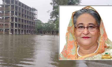 বন্যাদুর্গতদের দেখতে সিলেটে প্রধানমন্ত্রী