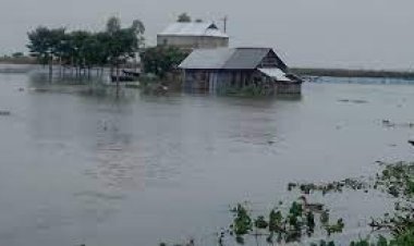 বাড়ছে পানি, সুনামগঞ্জে দীর্ঘস্থায়ী বন্যার শঙ্কা