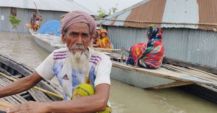 কুড়িগ্রামে বন্যা পরিস্থিতির অবনতি, মৎস্য খাতে ৫৪ কোটি টাকার ক্ষতি