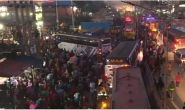 যানজটে অচল সাভার-চন্দ্রা-বাইপাইল