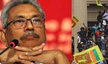 সমুদ্রে নৌবাহিনীর জাহাজে আত্মগোপনে শ্রীলংকার প্রেসিডেন্ট