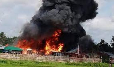 বাঘাইছড়িতে ভয়াবহ আগুনে পুড়ল ৬৯ দোকান