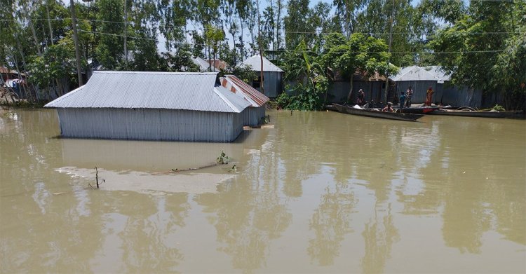 কুড়িগ্রামের নিম্নাঞ্চল প্লাবিত, ফের আতঙ্কে মানুষ