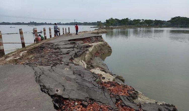 বন্যায় সুনামগঞ্জে ২০০০ কিমি সড়ক ক্ষতিগ্রস্ত