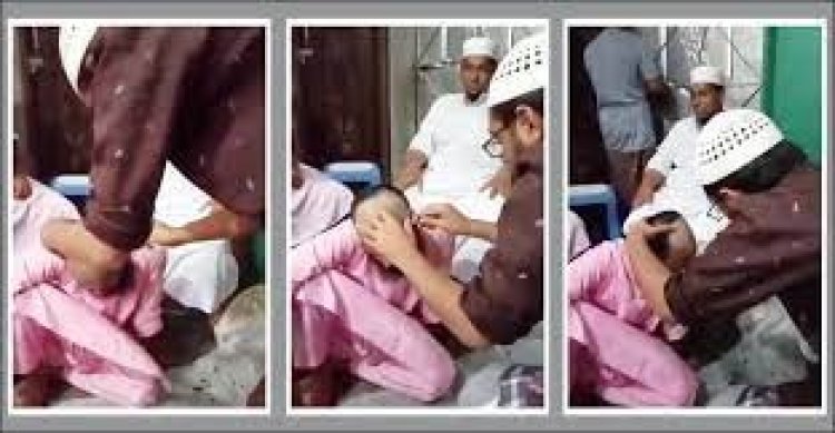 মাদরাসা পরিচালকের নির্দেশে শিক্ষকের মাথা ন্যাড়া