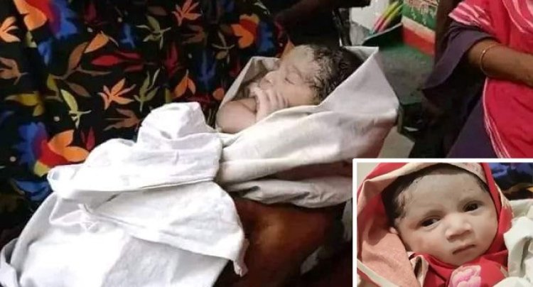 ট্রাকচাপায় নিহত নারীর জীবিত সন্তান প্রসব, প্রাণ গেল স্বামী ও আরেক সন্তানের