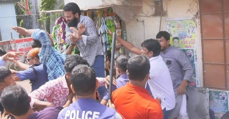 যুবদলের বিক্ষোভ মিছিলে ছাত্রলীগের হামলায় আহত ৬