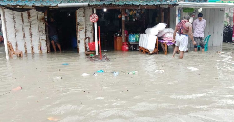 পটুয়াখালী-বরগুনায় বিপৎসীমার ওপরে নদ-নদীর পানি, পৌর শহর প্লাবিত