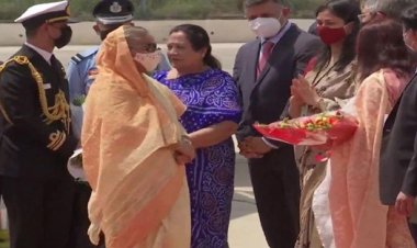 দিল্লিতে পৌঁছেছেন প্রধানমন্ত্রী শেখ হাসিনা
