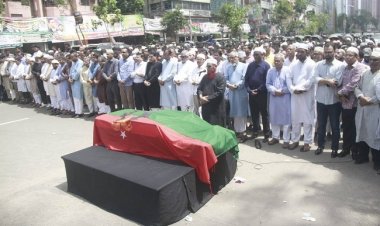 নয়াপল্টনে শাহ্ মোয়াজ্জেমের প্রথম জানাজা অনুষ্ঠিত