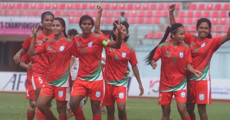সাবিনার হ্যাটট্রিকে ভুটানকে ৮-০ গোলে হারিয়ে ফাইনালে বাংলাদেশ